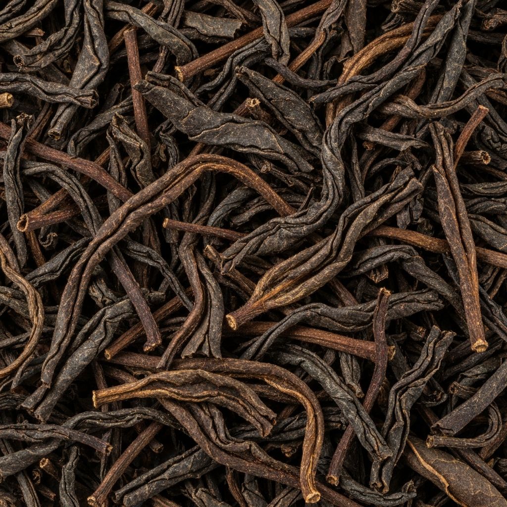 Getrocknete Assam Teeblätter