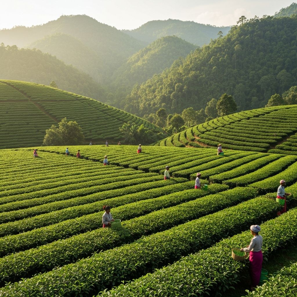 Assam Teeplantage in Indien