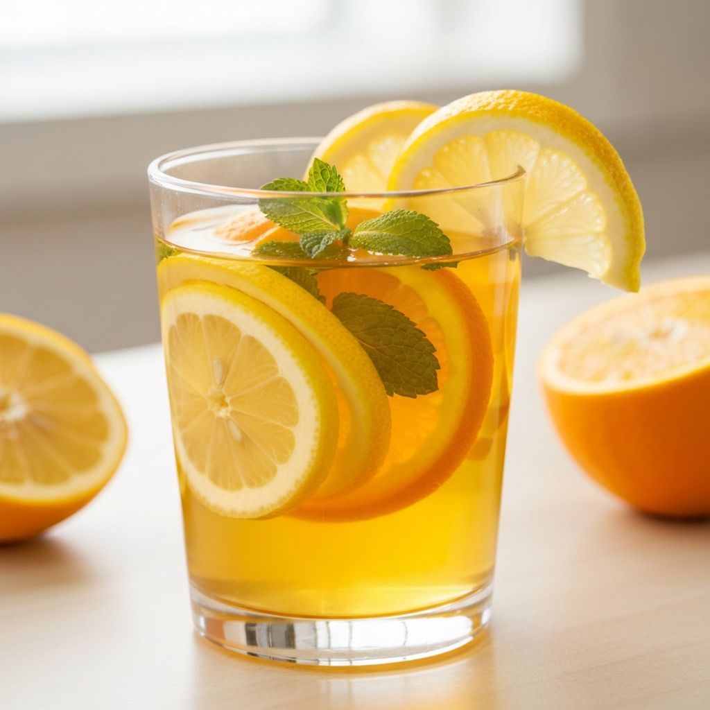 Zitronenwasser-Tee