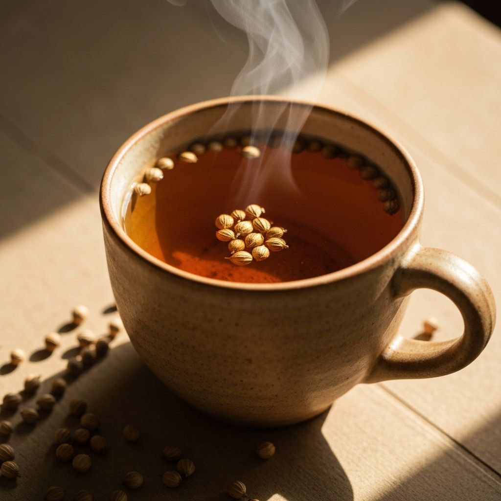 Koriandertee mit Koriandersamen