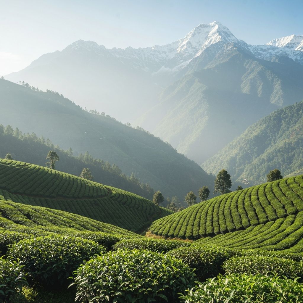 Darjeeling Teegarten im Himalaya