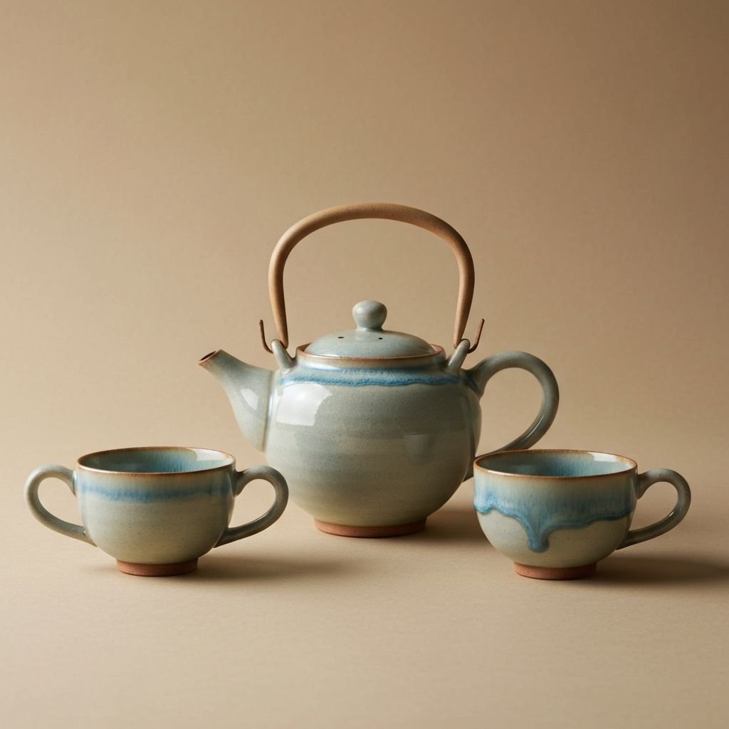 Japanisches Tee-Set mit Teekanne