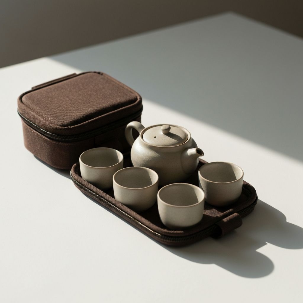 Tragbares japanisches Tee-Set