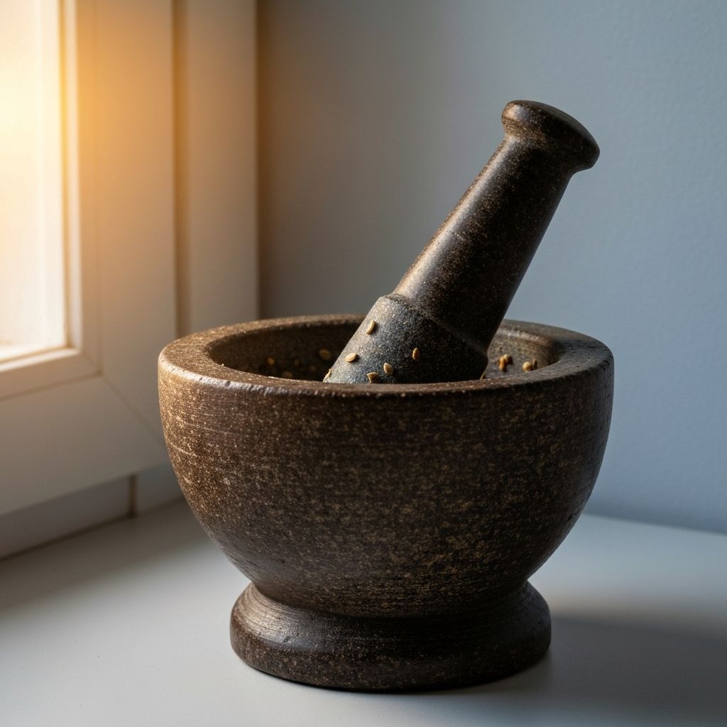 Mörser für Samen